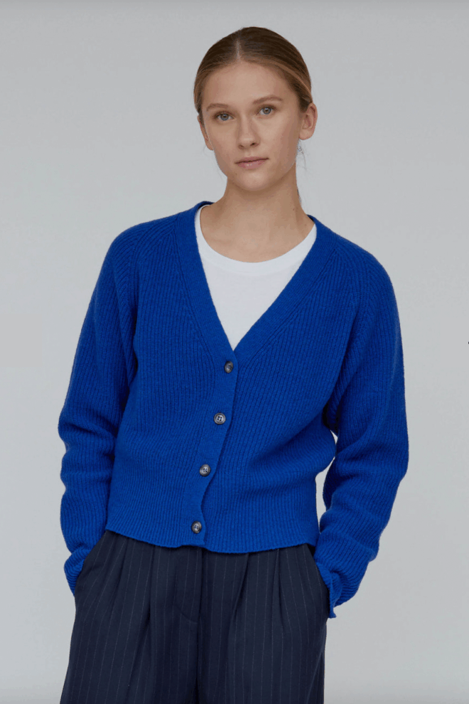 WESTE LISE CARDIGAN 605 PRINCESS BLUE