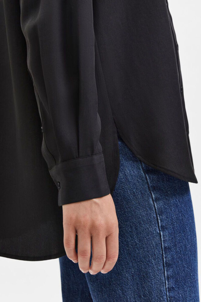 PULLOVER 16091611 SLFHANNI LS KNIT BLACK