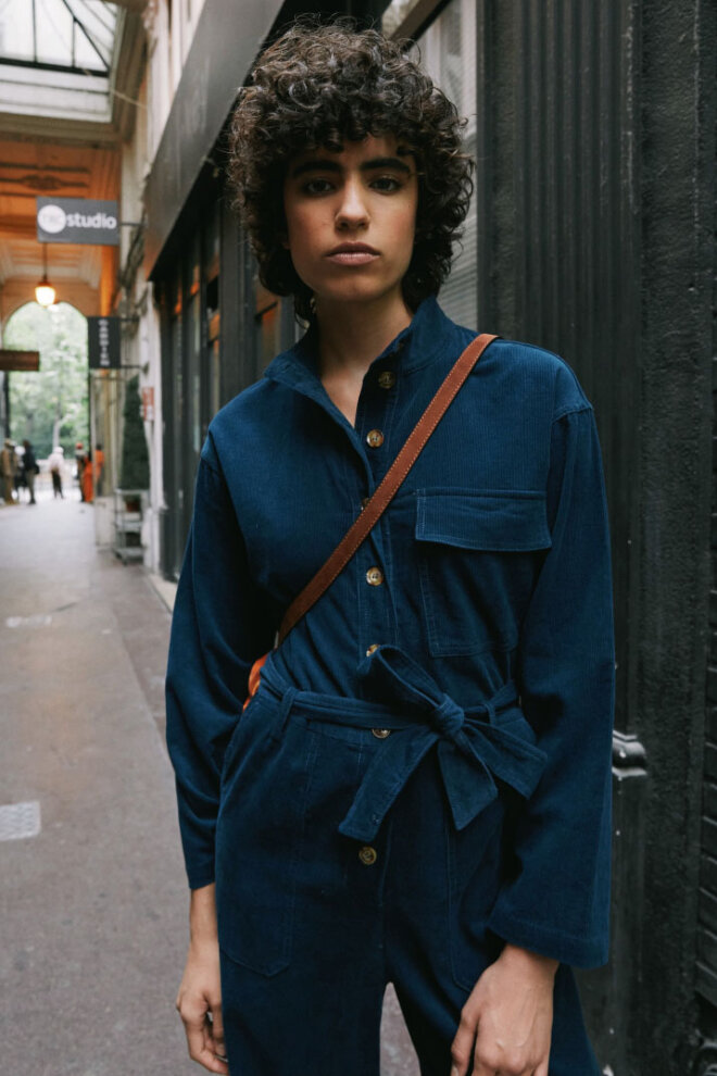 OVERALL F12402 BLEU MARINE