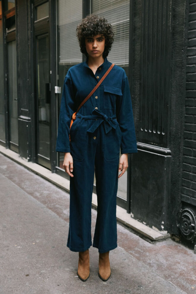 OVERALL F12402 BLEU MARINE