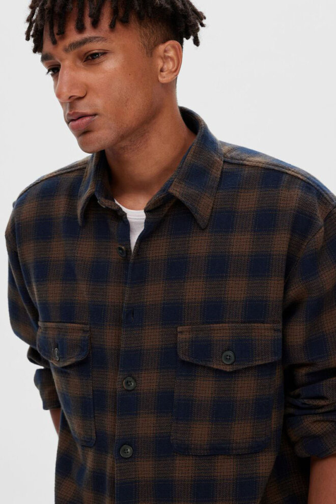 HEMD 16090168 SLHLOOSEMASON-FLANNEL OVER
