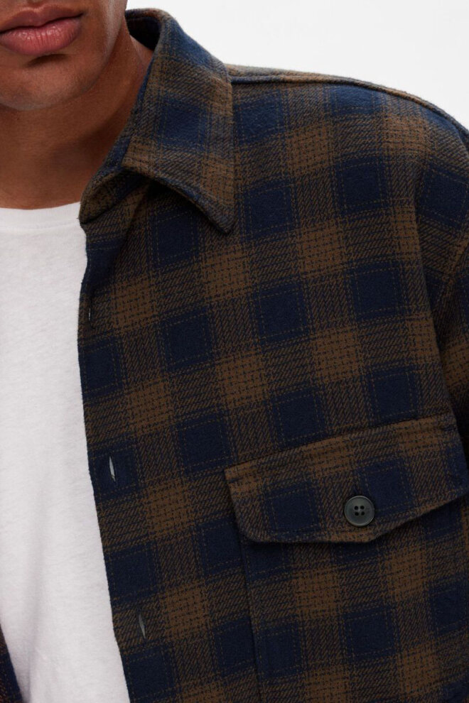 HEMD 16090168 SLHLOOSEMASON-FLANNEL OVER