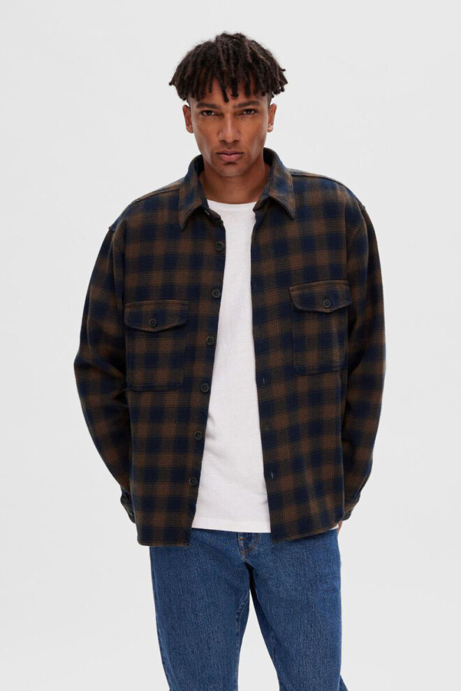HEMD 16090168 SLHLOOSEMASON-FLANNEL OVER