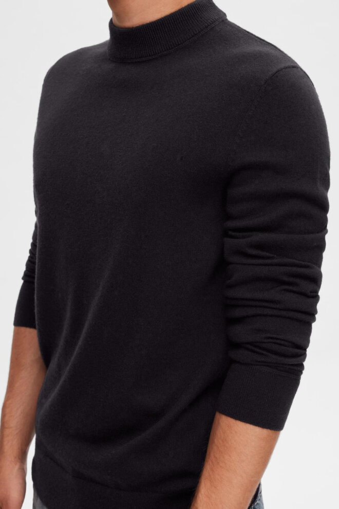 PULLOVER 16090699 SLHCALESB LS KNIT NAVY