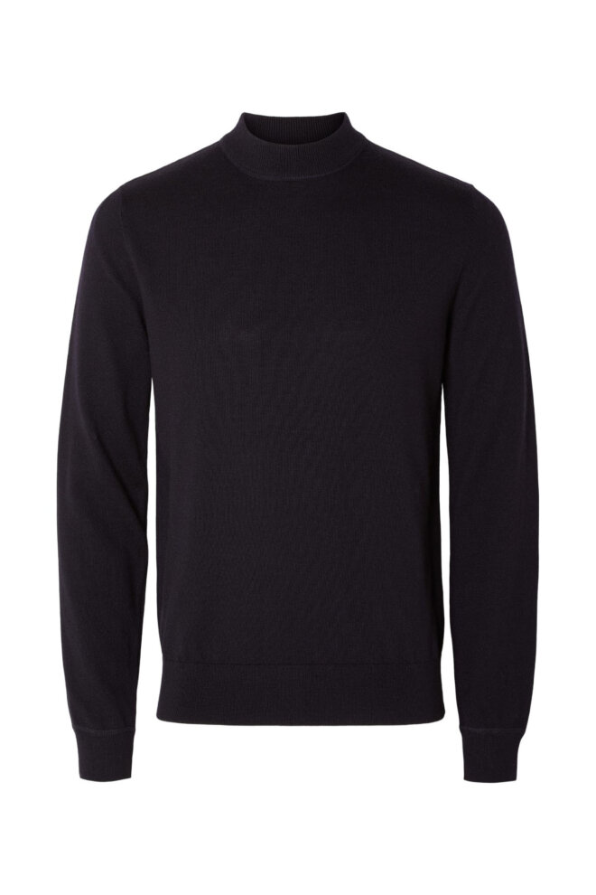 PULLOVER 16090699 SLHCALESB LS KNIT NAVY