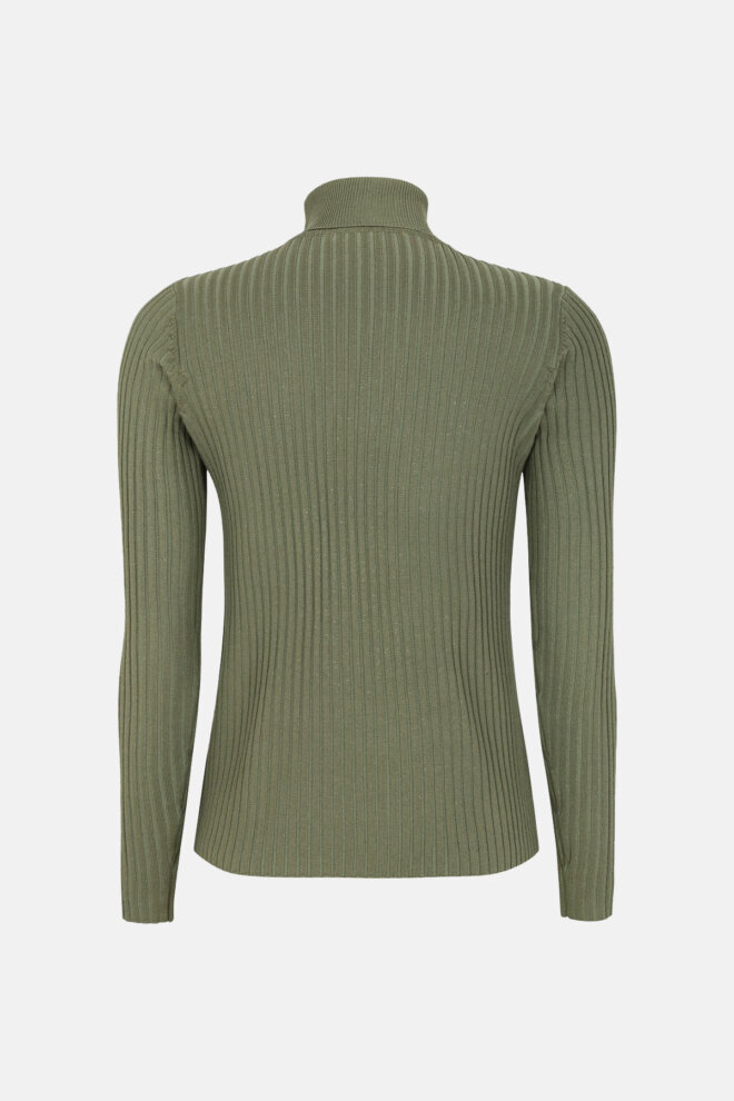 ROLLI SRNOA ROLLNECK KNIT DEEP LICHEN