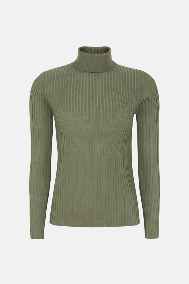 ROLLI SRNOA ROLLNECK KNIT DEEP LICHEN