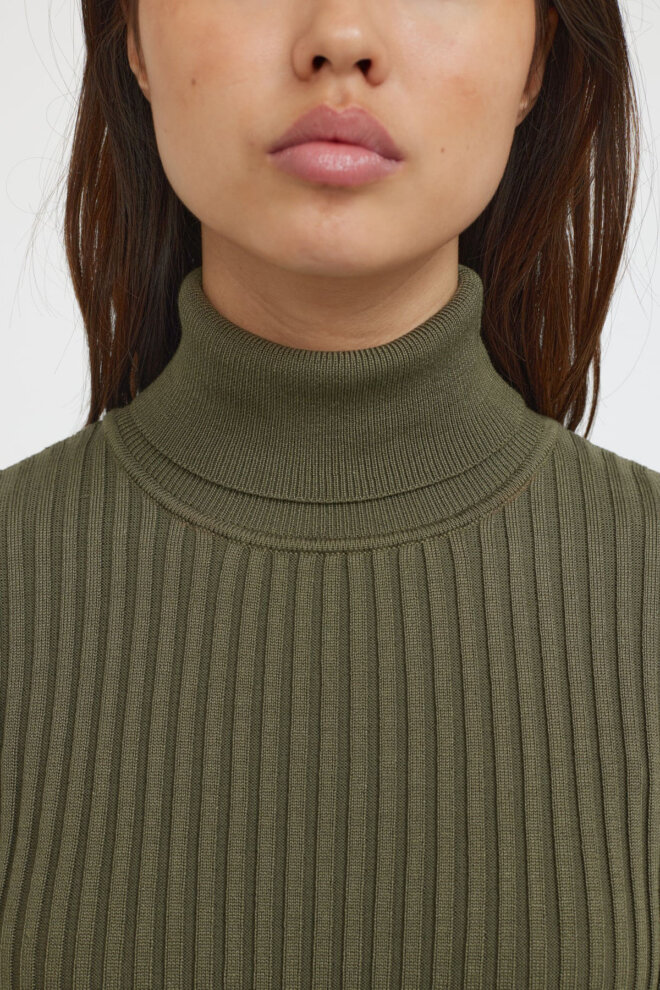 ROLLI SRNOA ROLLNECK KNIT DEEP LICHEN