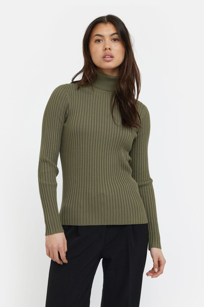 ROLLI SRNOA ROLLNECK KNIT DEEP LICHEN