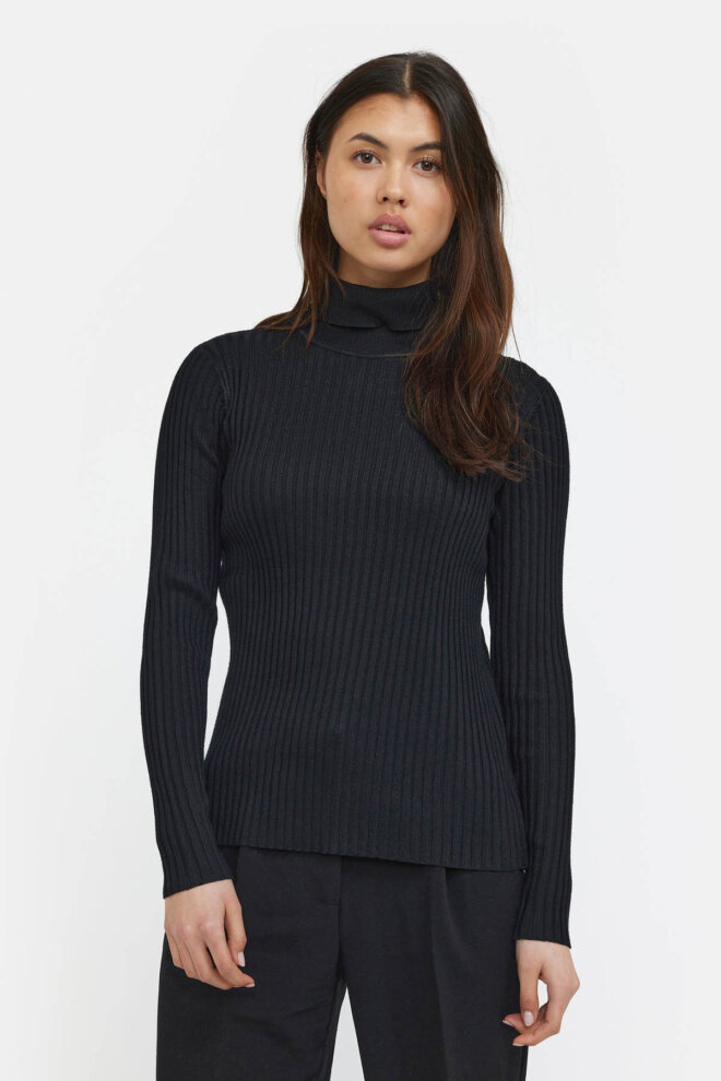 ROLLI SRNOA ROLLNECK KNIT BLACK