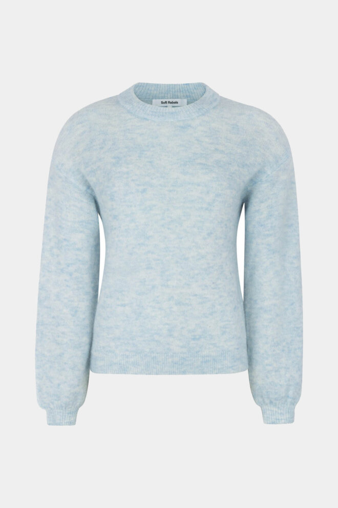 PULLOVER SRALLISON KNIT CASHMERE BLUE