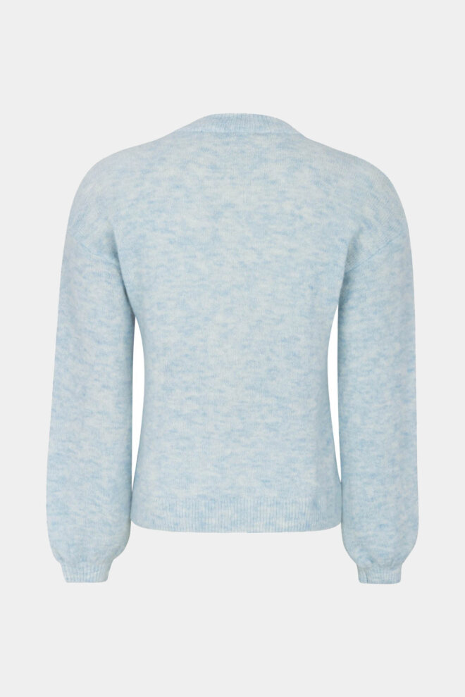 PULLOVER SRALLISON KNIT CASHMERE BLUE