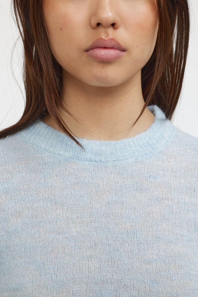 PULLOVER SRALLISON KNIT CASHMERE BLUE