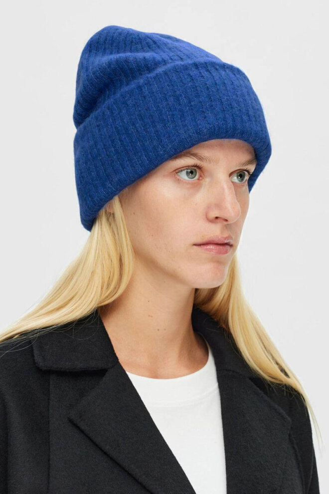 MÜTZE 16091494 SLF KNIT BEANIE NEBULAS BL