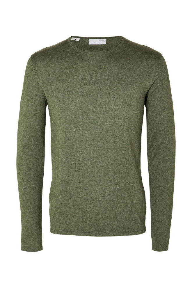 PULLOVER 16079774 SLHROME LS KNIT AGAVE