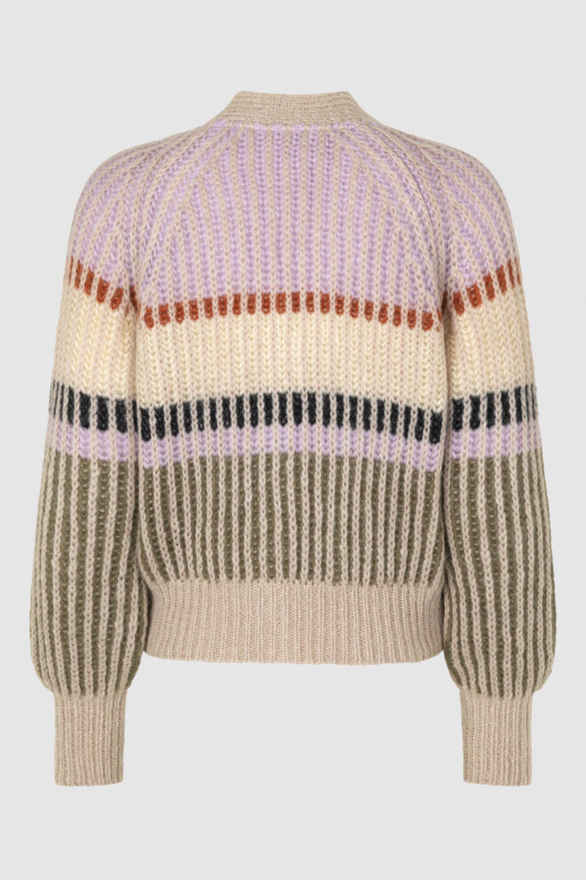 WESTE ROSANNA KNIT CARDIGAN PASTEL LILAC