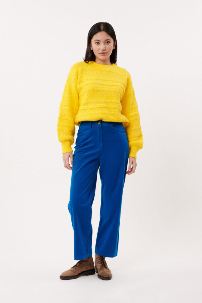 PULLOVER MS23-47 PULL JAUNE