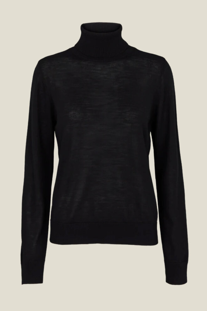 PULLOVER VERA ROLL NECK BLACK