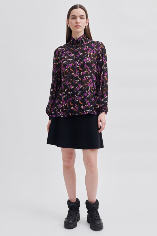 BLUSE POINT SHIRT BLACK