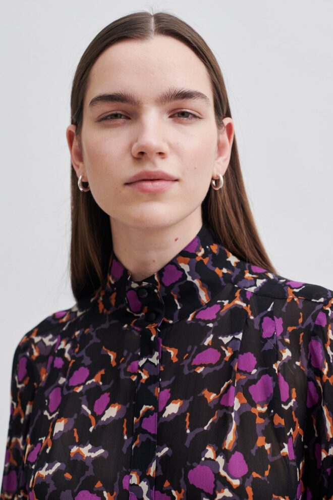 BLUSE POINT SHIRT BLACK