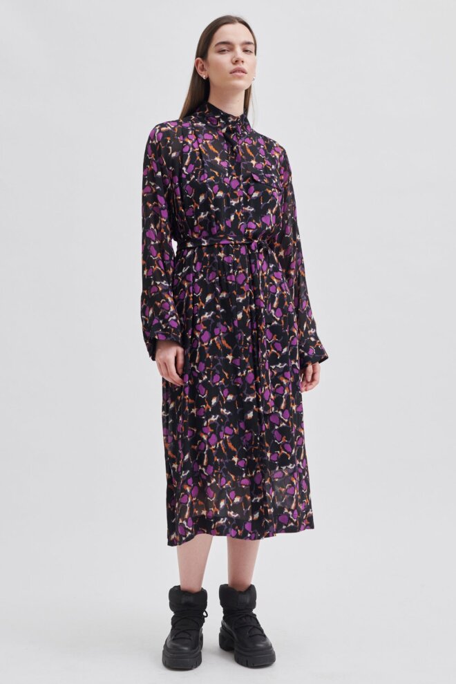 KLEID POINT SHIRT DRESS BLACK