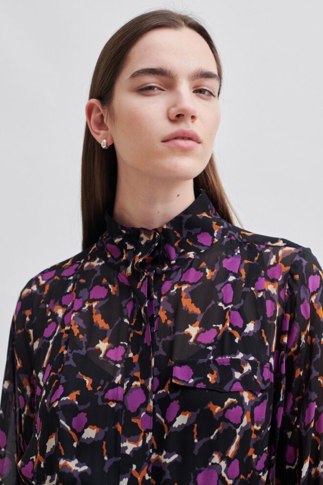 KLEID POINT SHIRT DRESS BLACK