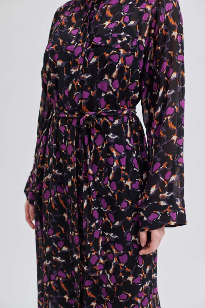 KLEID POINT SHIRT DRESS BLACK