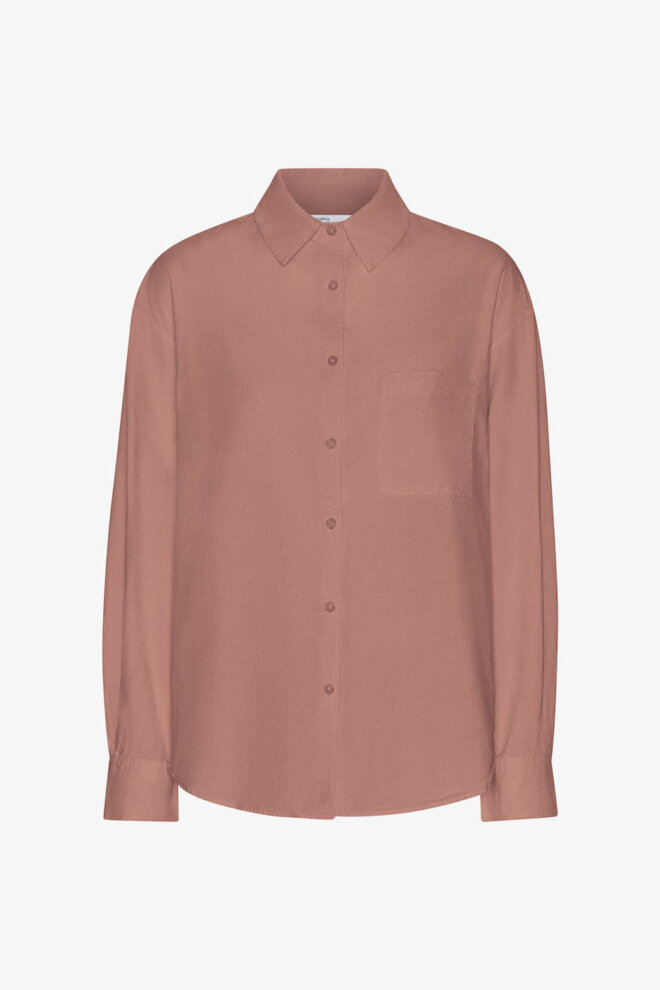 BLUSE ORGANIC OVERSIZED SHIRT ROSEWOOD