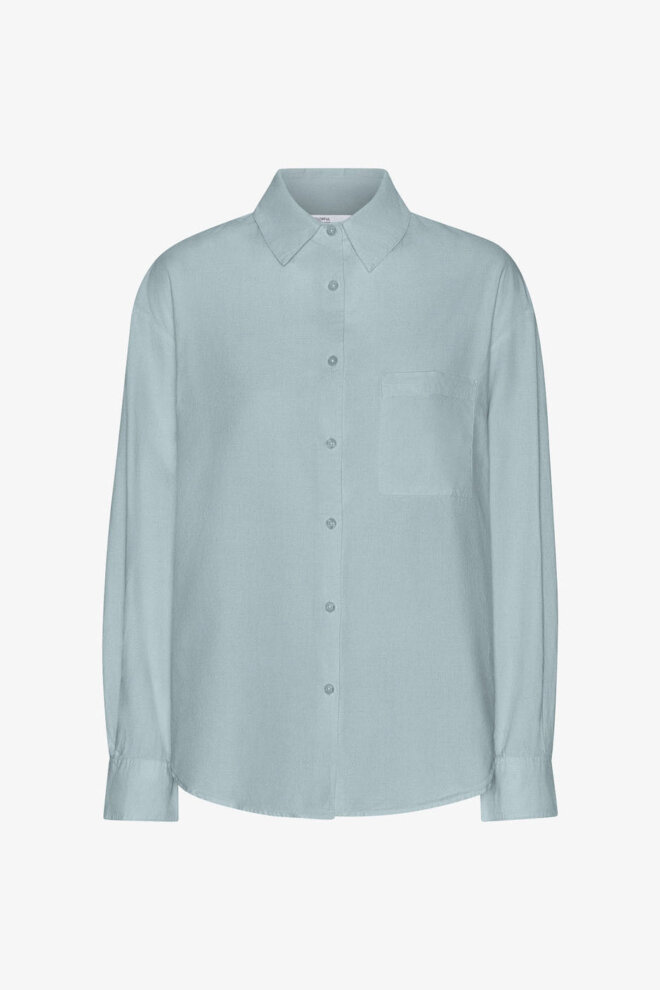 BLUSE ORGANIC OVERSIZED SHIRT STEEL BLUE