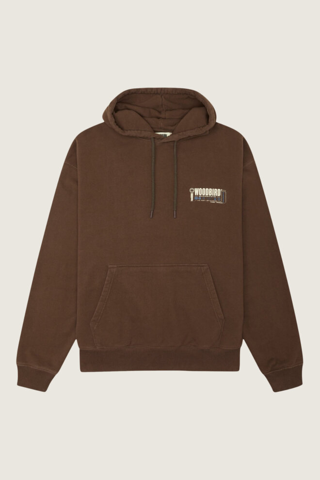 HOODIE WBPOPE TRAIN HOODIE BROWN