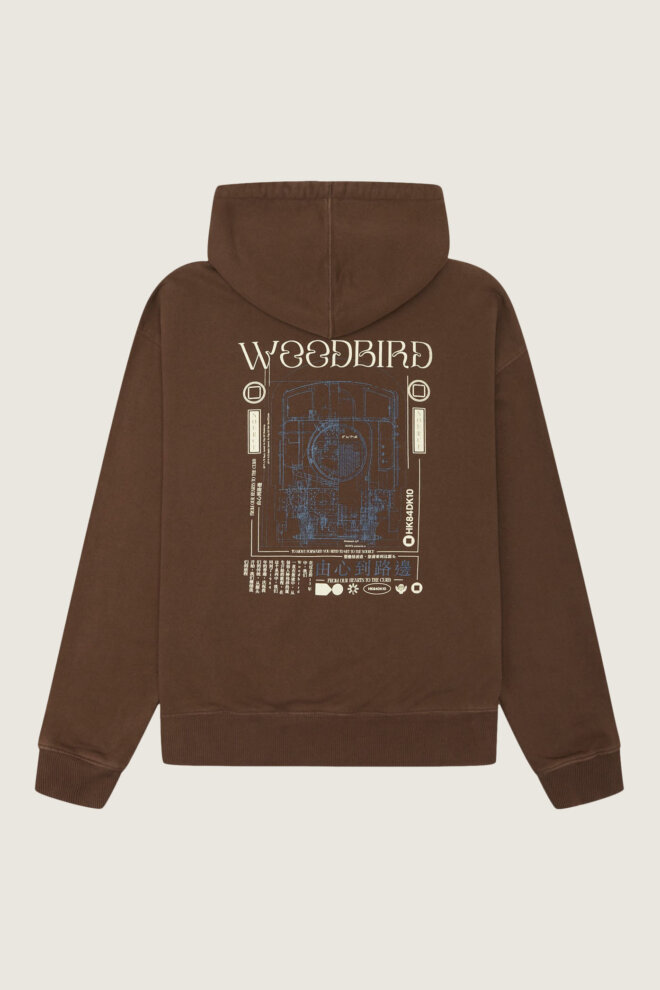 HOODIE WBPOPE TRAIN HOODIE BROWN