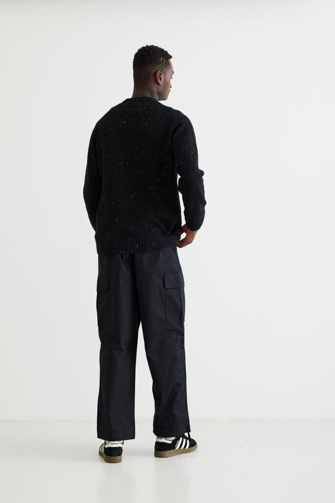 PULLOVER WBTAO RAGLAN KNIT BLACK