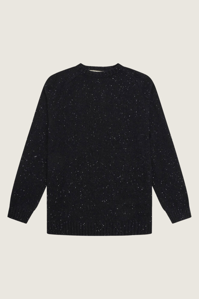 PULLOVER WBTAO RAGLAN KNIT BLACK