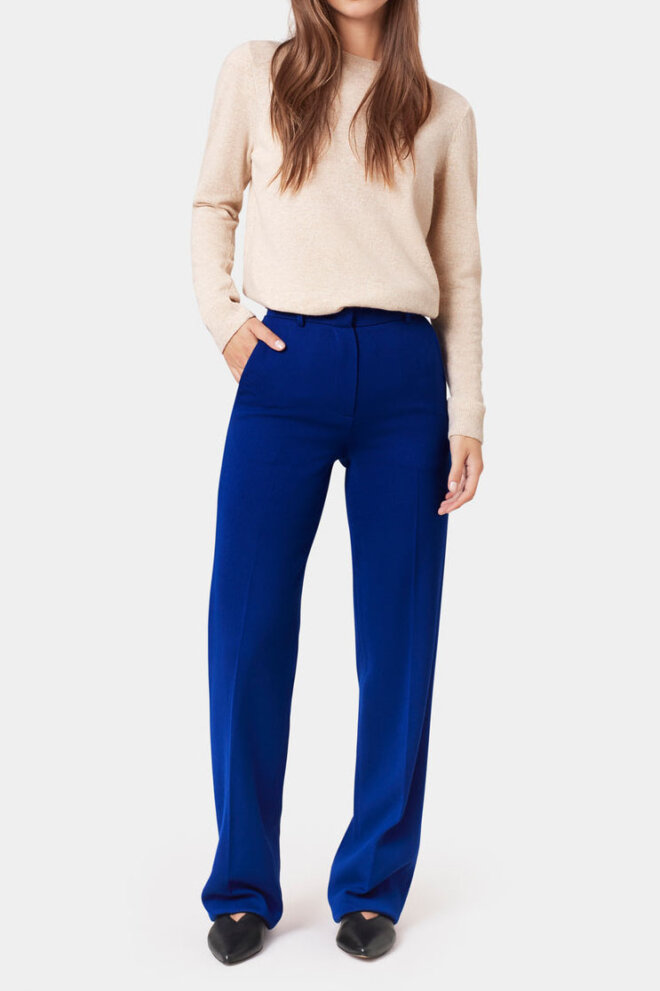 PULLOVER LIGHT MERINO WOOL CREW IVORY