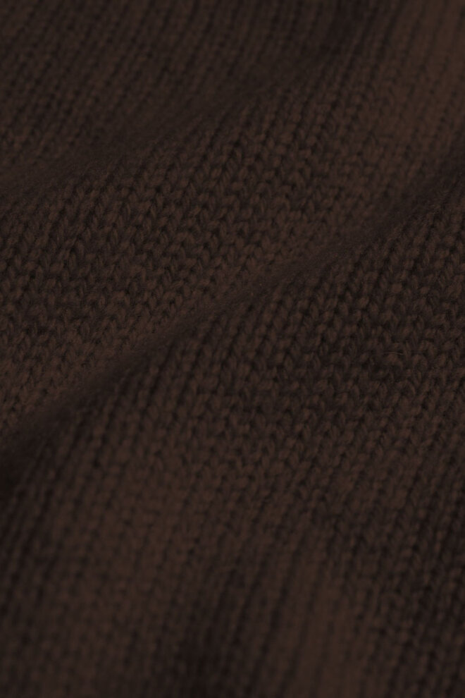 PULLOVER OVERSIZED MERINO WOOL CREW COFFEE B