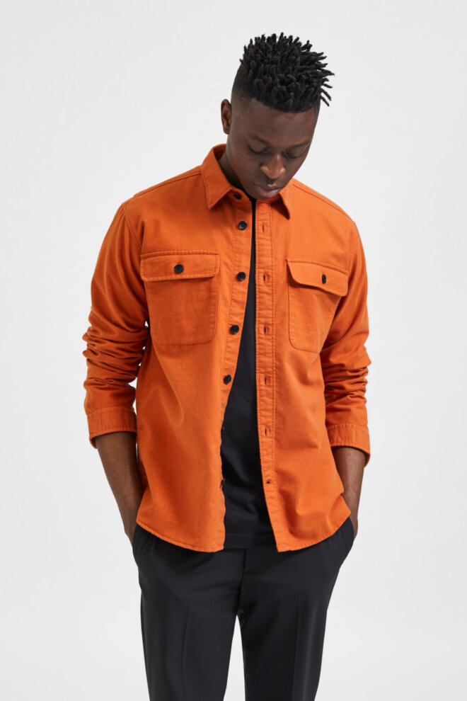 HEMD 16086545 SLHLOOSEROLF LS BOMBAY BRO